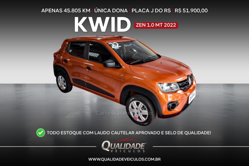 kwid 1.0 12v sce flex zen manual 2022 santa cruz do sul
