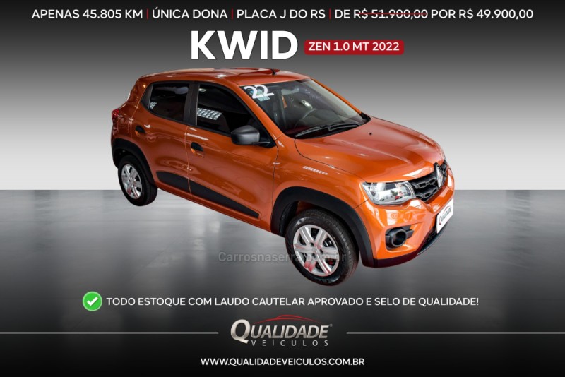 kwid 1.0 12v sce flex zen manual 2022 santa cruz do sul