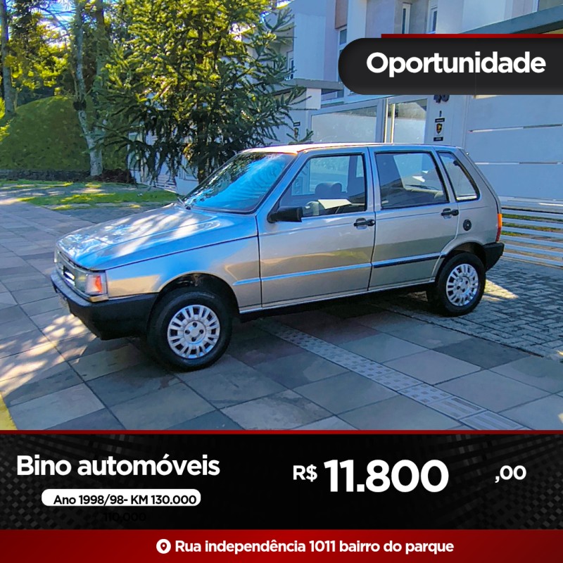 uno 1.0 mpi mille 8v gasolina 4p manual 1998 farroupilha