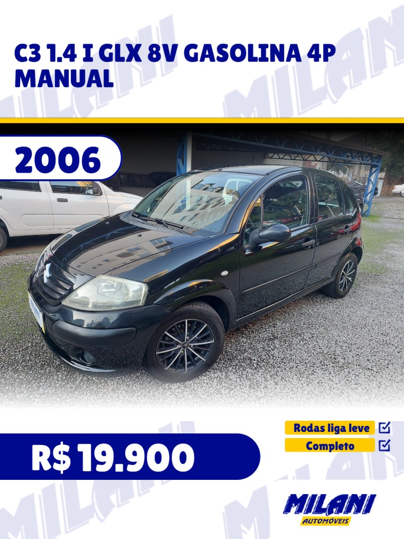 c3 1.4 i glx 8v gasolina 4p manual 2006 bento goncalves