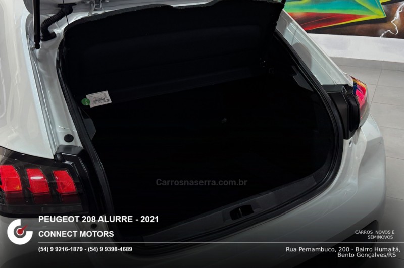 208 1.6 ALLURE 16V FLEX 4P AUTOMÁTICO - 2021 - BENTO GONçALVES
