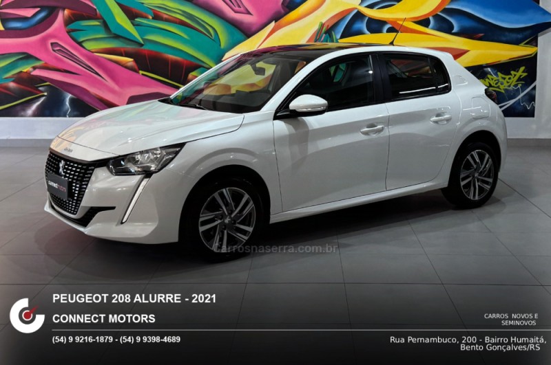 208 1.6 ALLURE 16V FLEX 4P AUTOMÁTICO - 2021 - BENTO GONçALVES