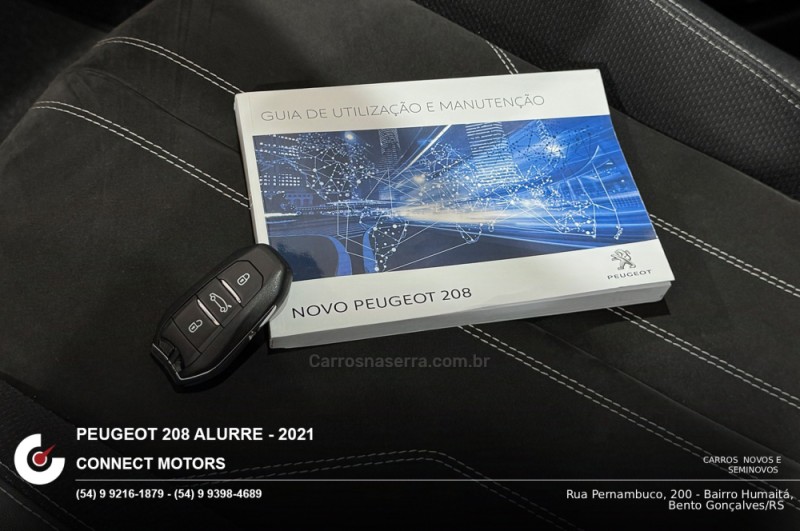 208 1.6 ALLURE 16V FLEX 4P AUTOMÁTICO - 2021 - BENTO GONçALVES