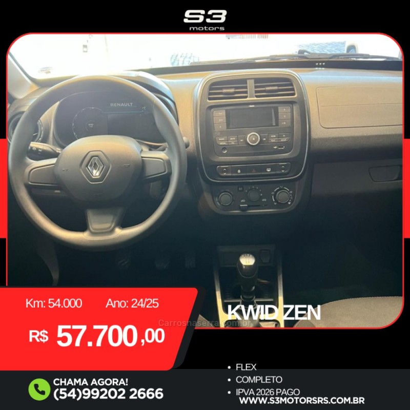 KWID 1.0 12V SCE FLEX ZEN MANUAL - 2025 - CAXIAS DO SUL