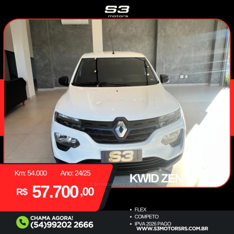KWID 1.0 12V SCE FLEX ZEN MANUAL - 2025 - CAXIAS DO SUL