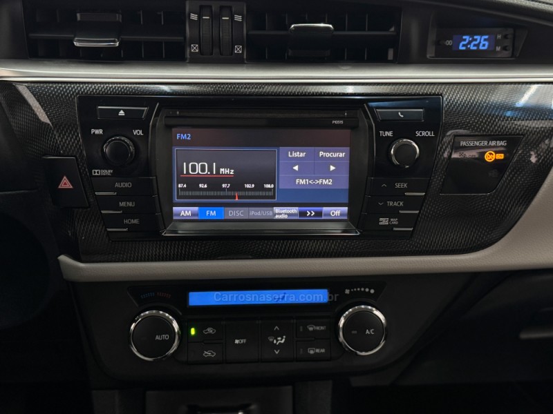 COROLLA 2.0 XEI 16V FLEX 4P AUTOMÁTICO - 2016 - CARLOS BARBOSA