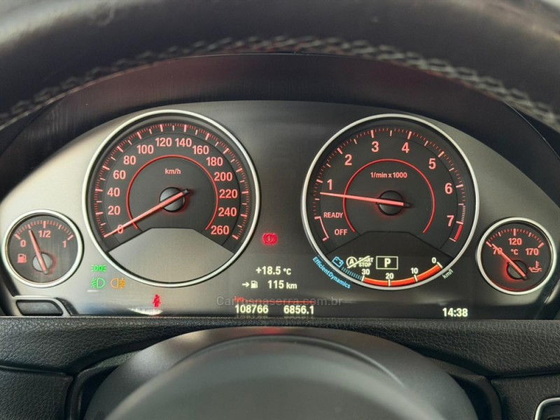 328I 2.0 M SPORT 16V ACTIVEFLEX 4P AUTOMÁTICO - 2015 - NOVA PRATA