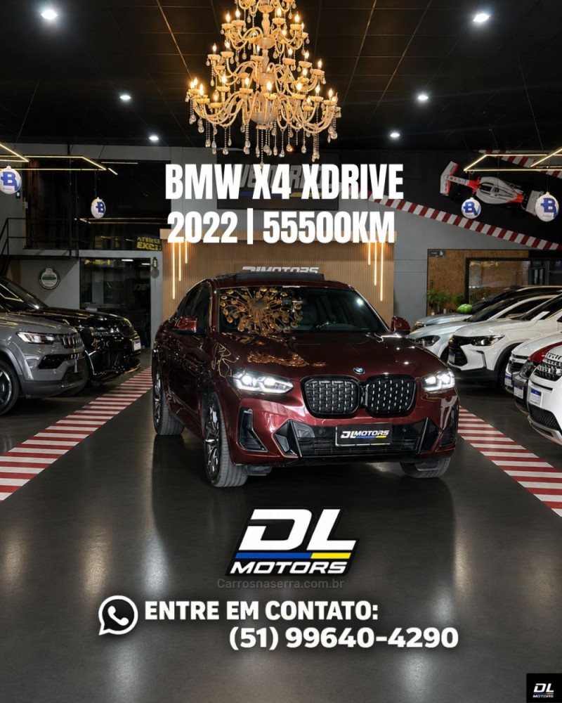 x4 2.0 xdrive 30i m sport turbo gasolina 4p automatico 2022 lajeado