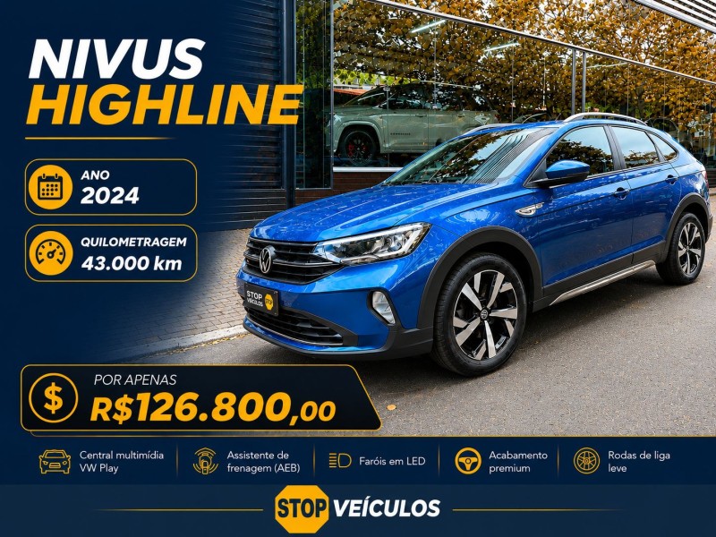 nivus 1.0 tsi highline flex 4p automatico 2024 dois irmaos