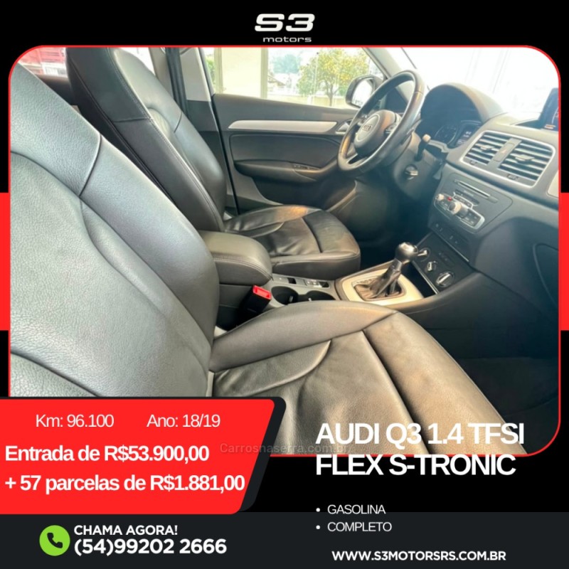 Q3 1.4 TFSI S TRONIC 16V FLEX 4P AUTOMATICO - 2019 - CAXIAS DO SUL