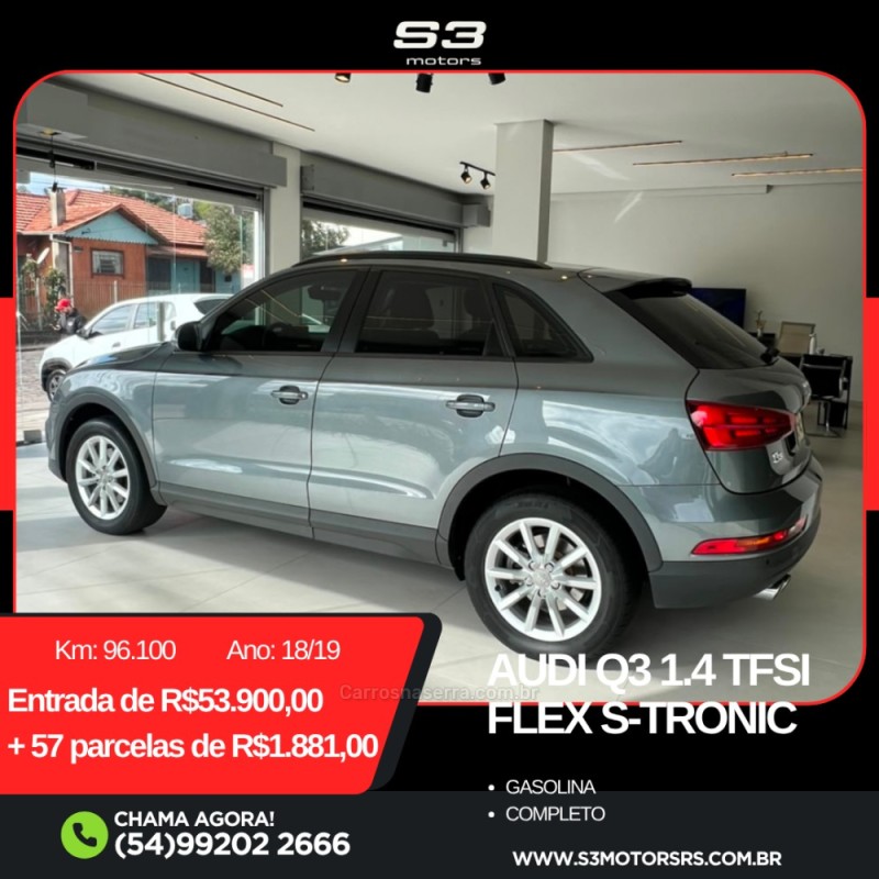 Q3 1.4 TFSI S TRONIC 16V FLEX 4P AUTOMATICO - 2019 - CAXIAS DO SUL