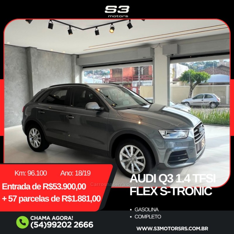 q3 1.4 tfsi s tronic 16v flex 4p automatico 2019 caxias do sul