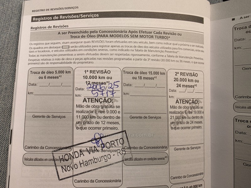 HR-V 1.5 16V TOURING TURBO GASOLINA 4P AUTOMÁTICO - 2025 - SAPIRANGA