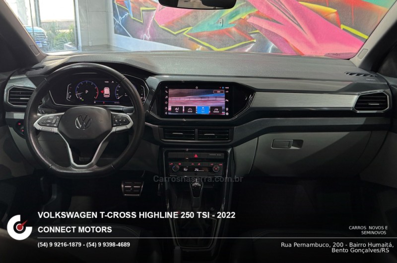 T-CROSS 1.4 HIGHLINE TSI 16V FLEX 4P AUTOMÁTICO - 2022 - BENTO GONçALVES