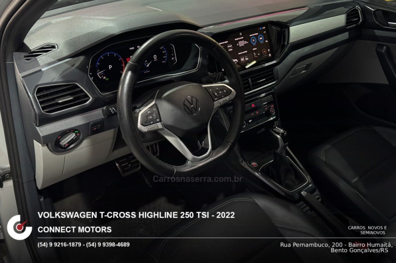 T-CROSS 1.4 HIGHLINE TSI 16V FLEX 4P AUTOMÁTICO - 2022 - BENTO GONçALVES