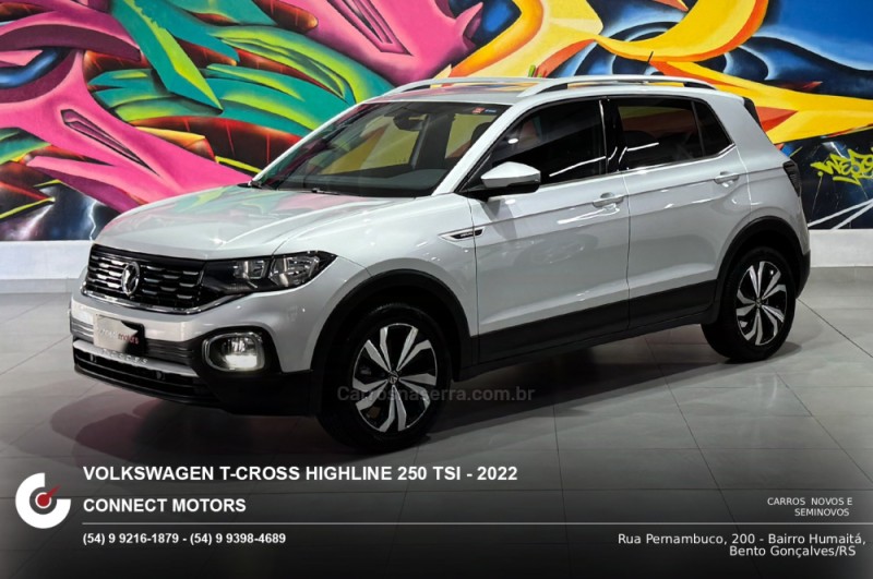T-CROSS 1.4 HIGHLINE TSI 16V FLEX 4P AUTOMÁTICO - 2022 - BENTO GONçALVES