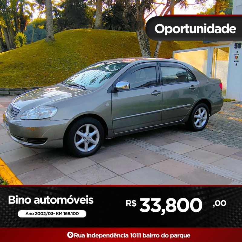 corolla 1.8 xei 16v flex 4p automatico 2003 farroupilha