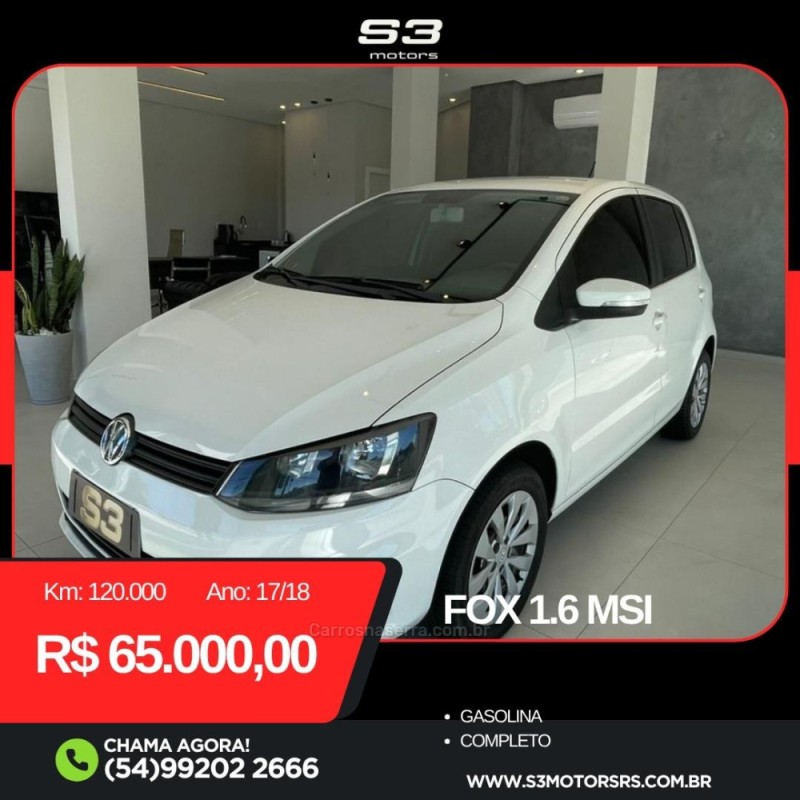 FOX 1.6 MSI TRENDLINE 8V FLEX 4P MANUAL - 2018 - CAXIAS DO SUL
