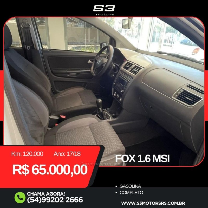 FOX 1.6 MSI TRENDLINE 8V FLEX 4P MANUAL - 2018 - CAXIAS DO SUL