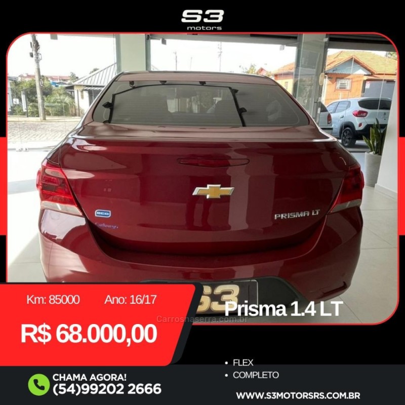 PRISMA 1.4 MPFI LT 8V FLEX 4P MANUAL - 2017 - CAXIAS DO SUL