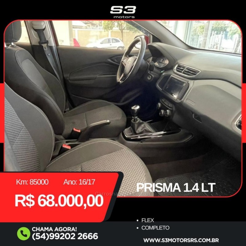 PRISMA 1.4 MPFI LT 8V FLEX 4P MANUAL - 2017 - CAXIAS DO SUL
