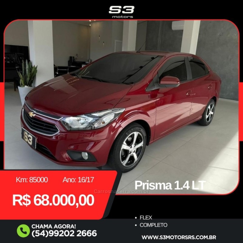 PRISMA 1.4 MPFI LT 8V FLEX 4P MANUAL - 2017 - CAXIAS DO SUL