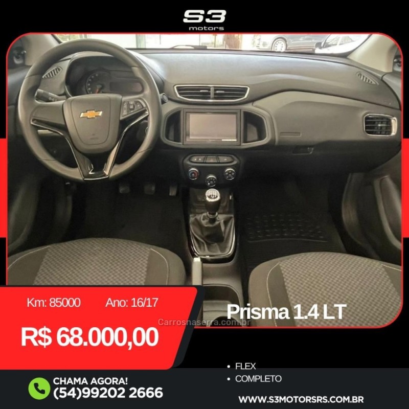 PRISMA 1.4 MPFI LT 8V FLEX 4P MANUAL - 2017 - CAXIAS DO SUL