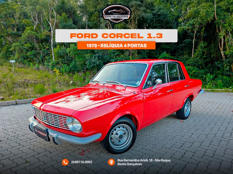corcel 1.3 standard 8v gasolina manual 1970 bento goncalves