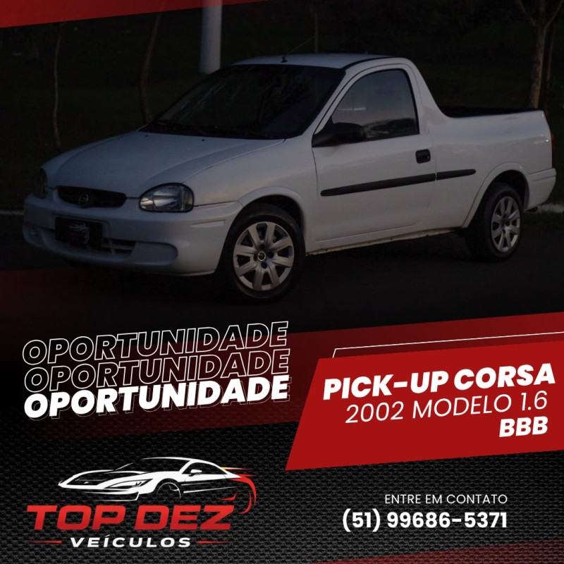 corsa 1.6 mpfi std cs pick up 8v gasolina 2p manual 2002 sao sebastiao do cai
