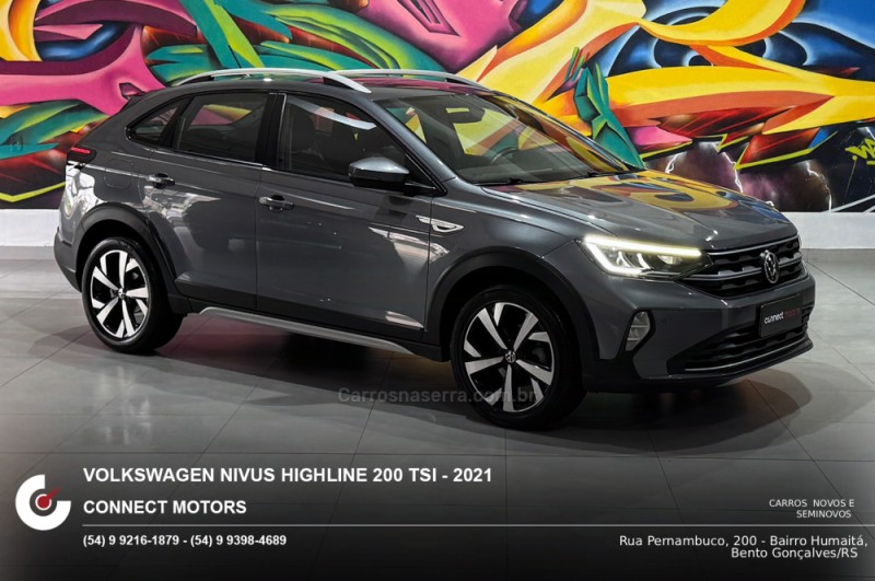 nivus 1.0 tsi highline flex 4p automatico 2021 bento goncalves