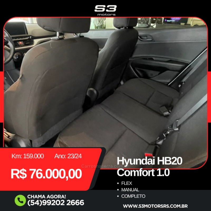 HB20 1.0 COMFORT 12V FLEX 4P MANUAL - 2024 - CAXIAS DO SUL