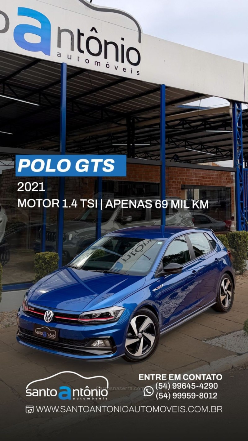 polo 1.4 gts 16v turbo flex 4p automatico 2021 lagoa vermelha