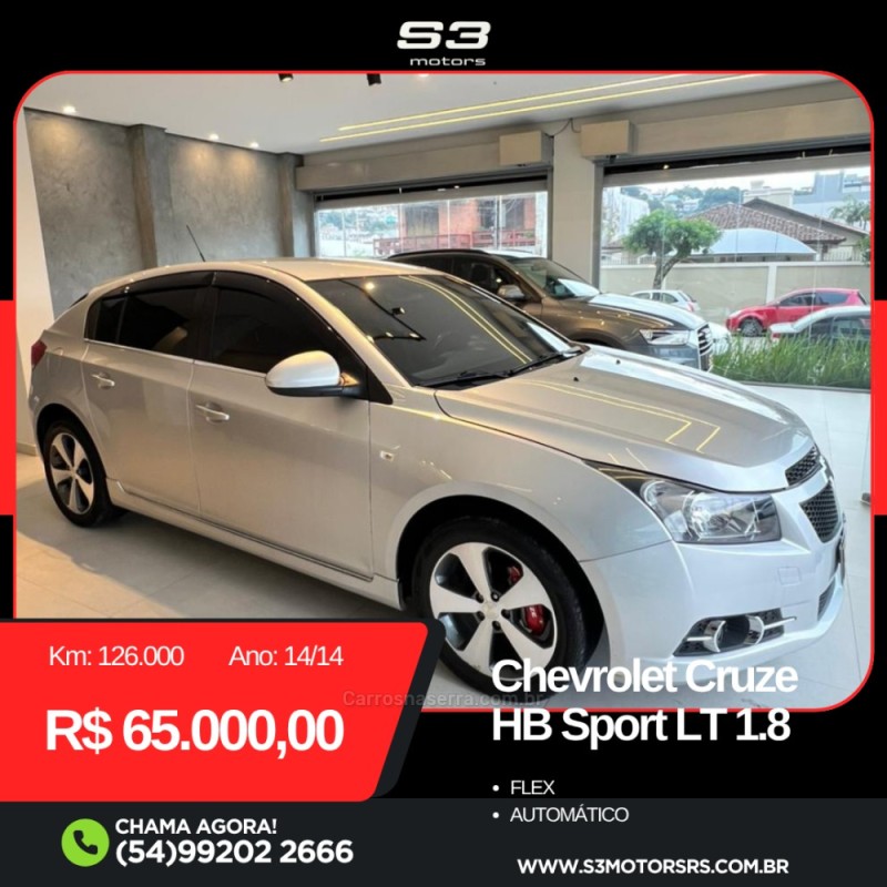 cruze 1.8 lt sport6 16v flex 4p automatico 2014 caxias do sul