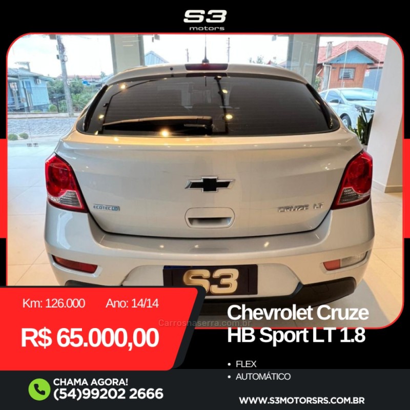 CRUZE 1.8 LT SPORT6 16V FLEX 4P AUTOMÁTICO - 2014 - CAXIAS DO SUL