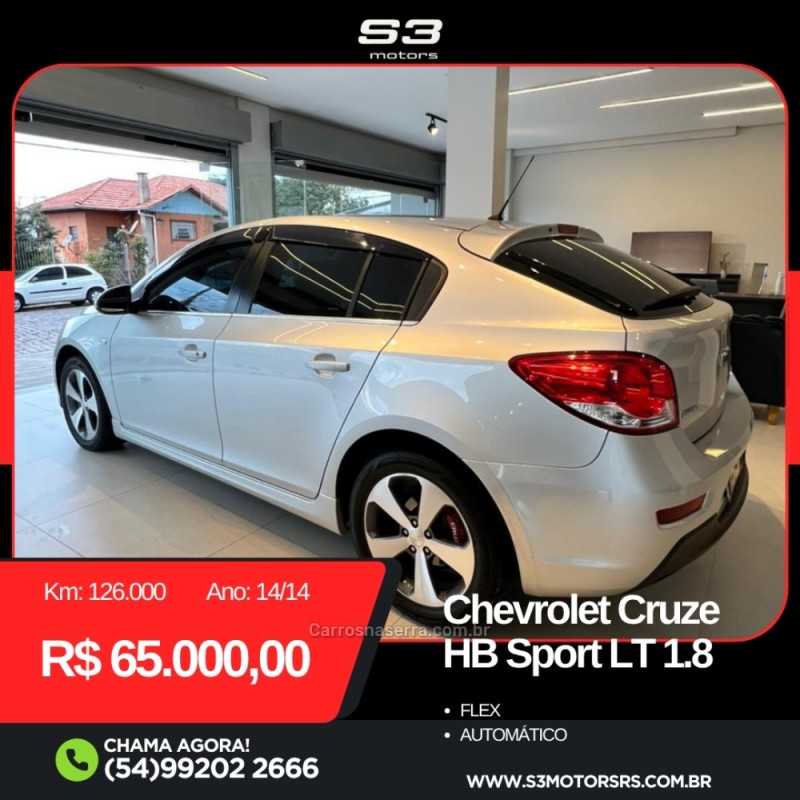 CRUZE 1.8 LT SPORT6 16V FLEX 4P AUTOMÁTICO - 2014 - CAXIAS DO SUL