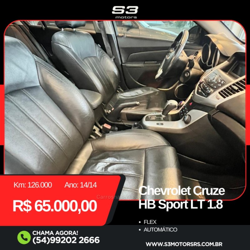CRUZE 1.8 LT SPORT6 16V FLEX 4P AUTOMÁTICO - 2014 - CAXIAS DO SUL