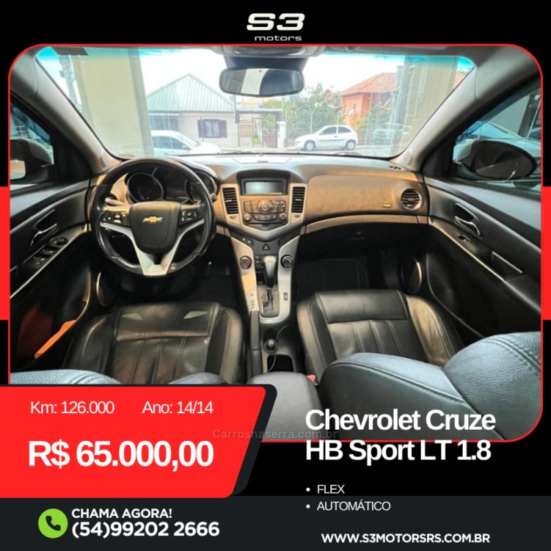 CRUZE 1.8 LT SPORT6 16V FLEX 4P AUTOMÁTICO - 2014 - CAXIAS DO SUL