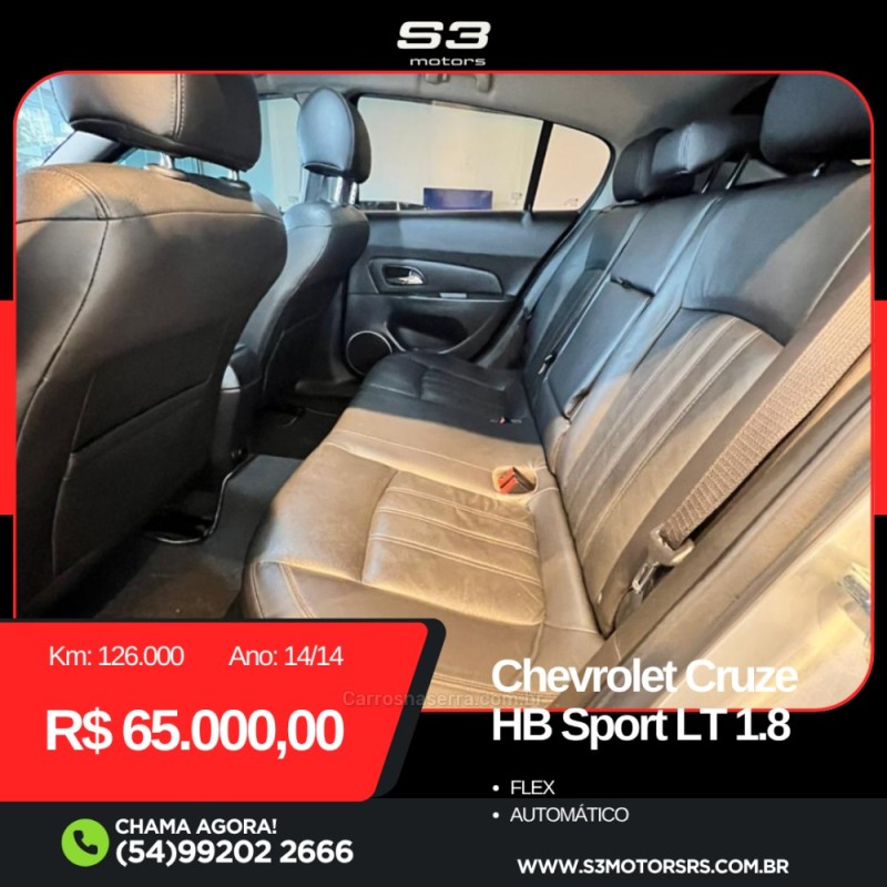 CRUZE 1.8 LT SPORT6 16V FLEX 4P AUTOMÁTICO - 2014 - CAXIAS DO SUL