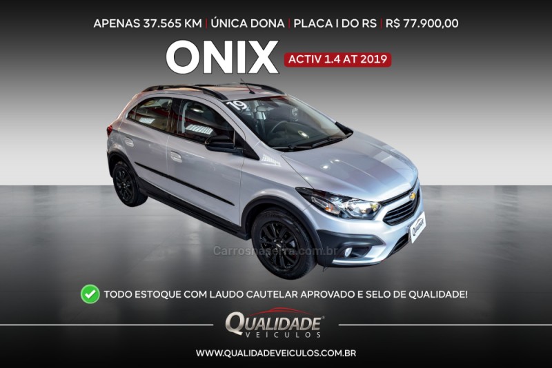 onix 1.4 mpfi activ 8v flex 4p automatico 2019 santa cruz do sul