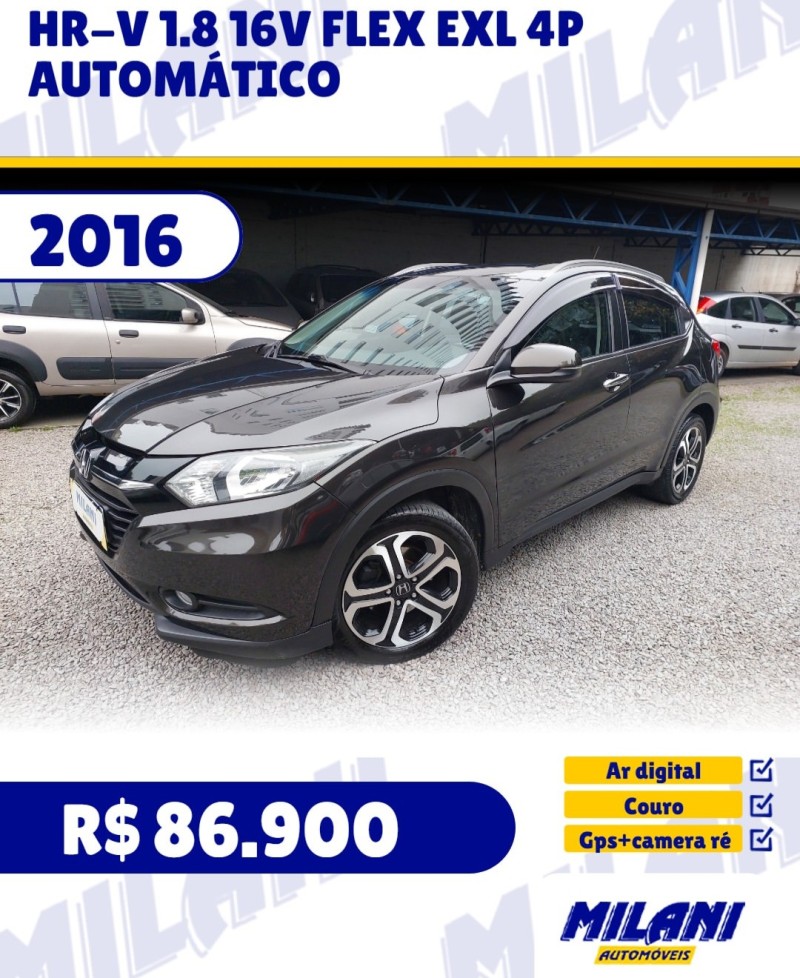 hr v 1.8 16v flex exl 4p automatico 2016 bento goncalves