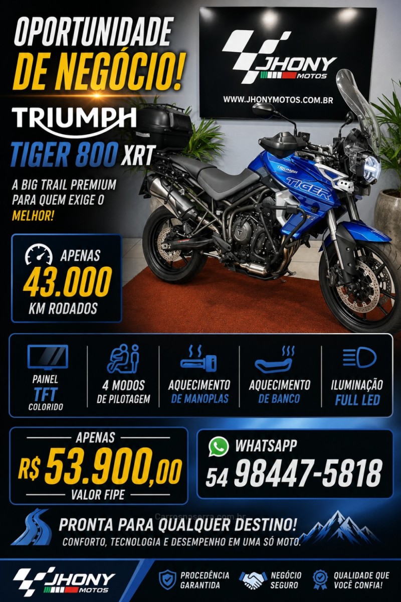 tiger 800 xrt 2020 caxias do sul