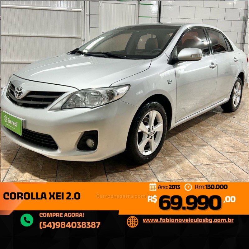 corolla 2.0 xei 16v flex 4p automatico 2013 bento goncalves