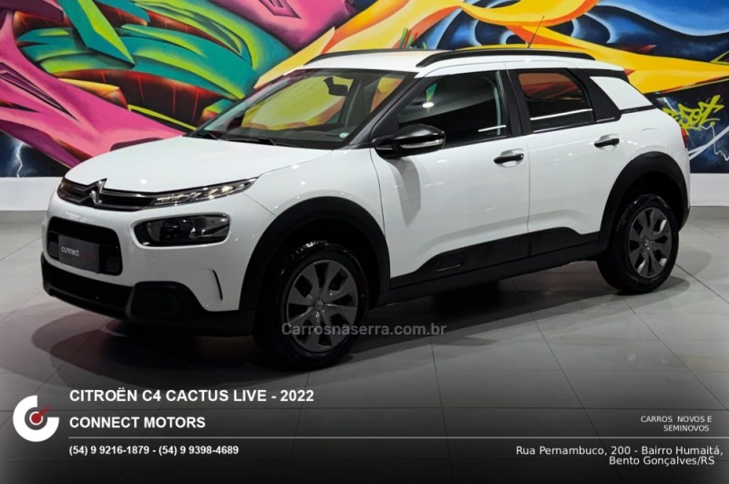 C4 CACTUS 1.6 VTI LIVE FLEX 4P AUTOMÁTICO - 2022 - BENTO GONçALVES
