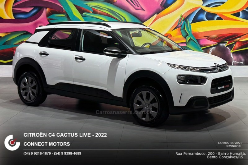 c4 cactus 1.6 vti live flex 4p automatico 2022 bento goncalves
