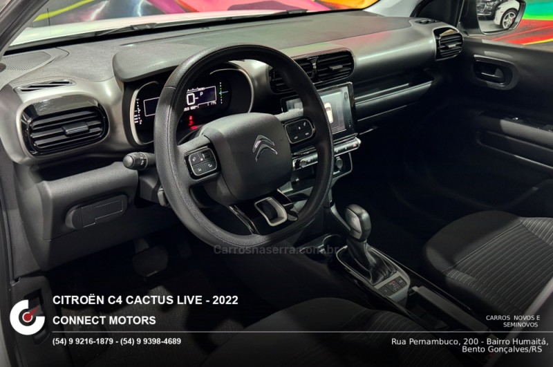 C4 CACTUS 1.6 VTI LIVE FLEX 4P AUTOMÁTICO - 2022 - BENTO GONçALVES