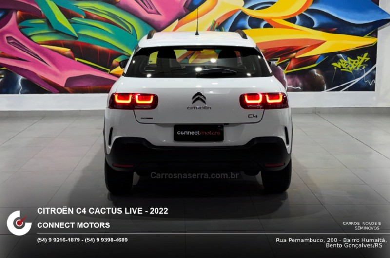 C4 CACTUS 1.6 VTI LIVE FLEX 4P AUTOMÁTICO - 2022 - BENTO GONçALVES