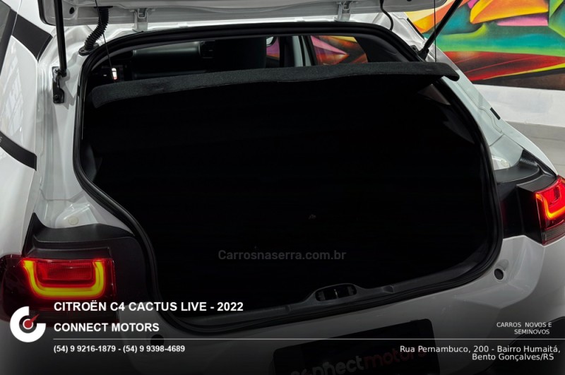 C4 CACTUS 1.6 VTI LIVE FLEX 4P AUTOMÁTICO - 2022 - BENTO GONçALVES