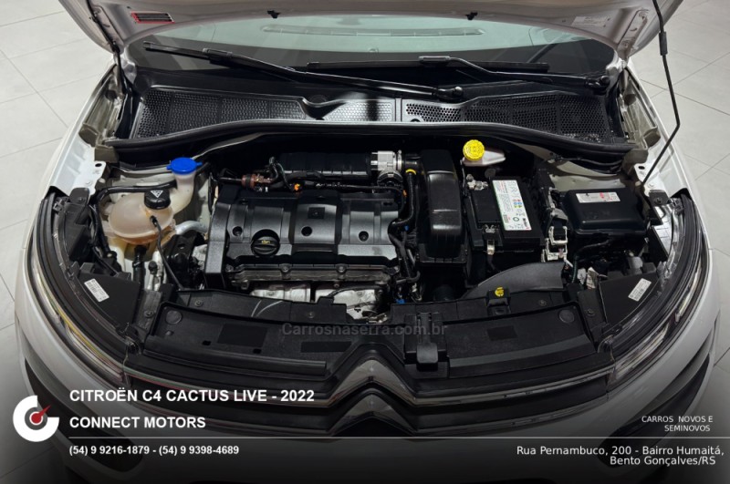 C4 CACTUS 1.6 VTI LIVE FLEX 4P AUTOMÁTICO - 2022 - BENTO GONçALVES