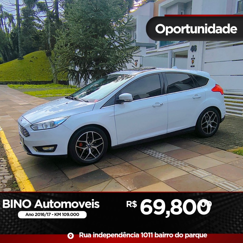 focus 2.0 titanium hatch 16v flex 4p automatico 2017 farroupilha