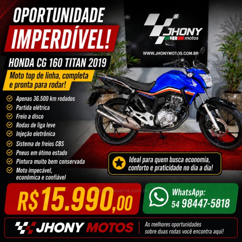 cg 160 titan 2019 caxias do sul